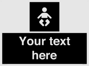 Custom information: black panel baby change